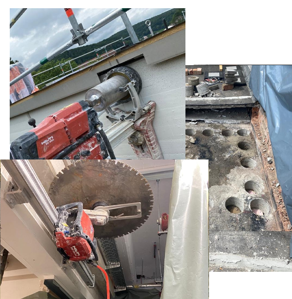 Kernbohrungen -Beton bohren - Beton sägen - Beton Schneiden